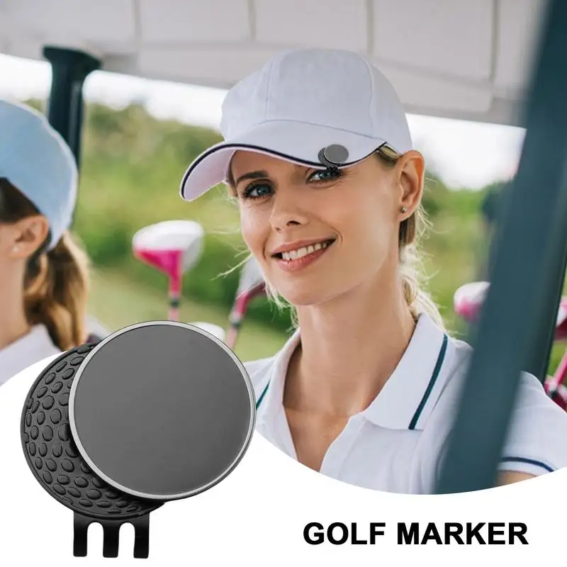 Metalen Golfbal Marker Magnetische Mannen Vrouwen Golfbal Marker Outdoor Sportuitrusting Riem En Pocket Clip-On Golfbal marker Voor