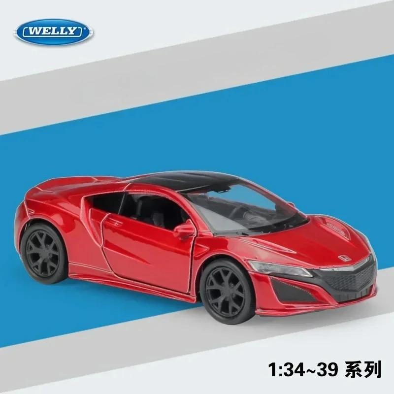 WELLY 1:36 2017 NSX High Simulation Diecast Metal Toy Vehicles Car Model Collection Boy Toys Diecast Alloy Car Model Collectible
