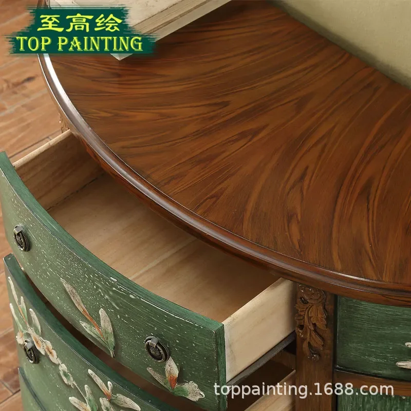 Semicircular Porch Cabinet Foyer Partition Decorative Storage Locker Painted Furniture Wholesale