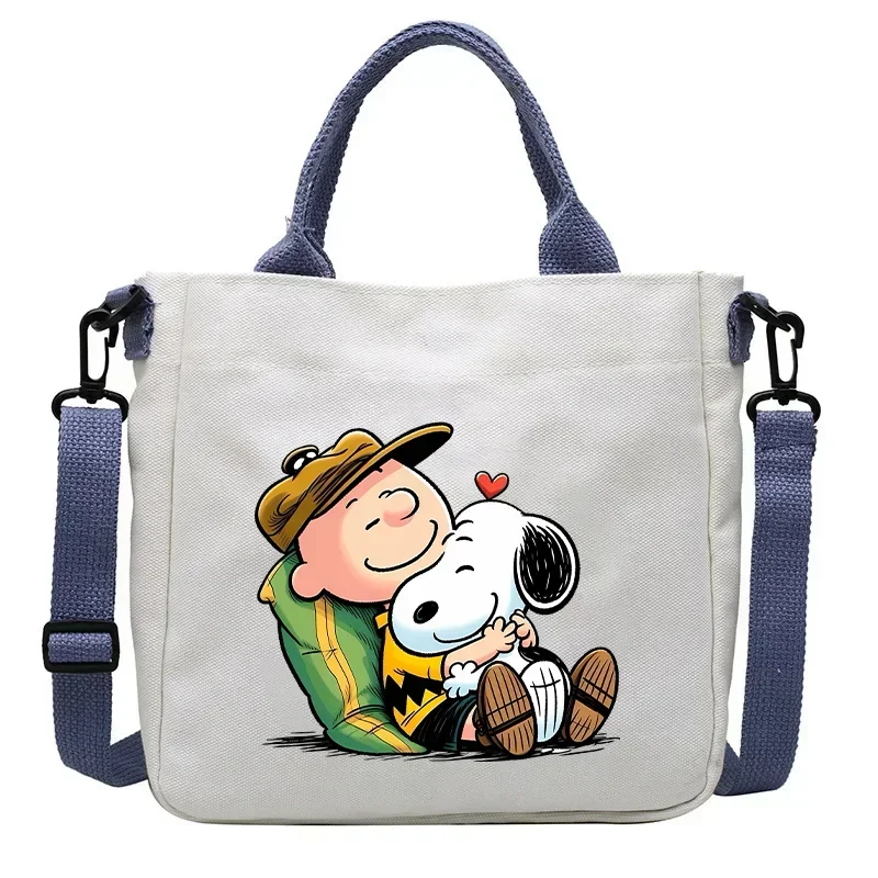 Snoopy Handbag Cartoon Children\'s Shoulder Bag Boys Girls Tote Bag Child Canvas Handbags Anime Crossbody Bag New Kids Gifts