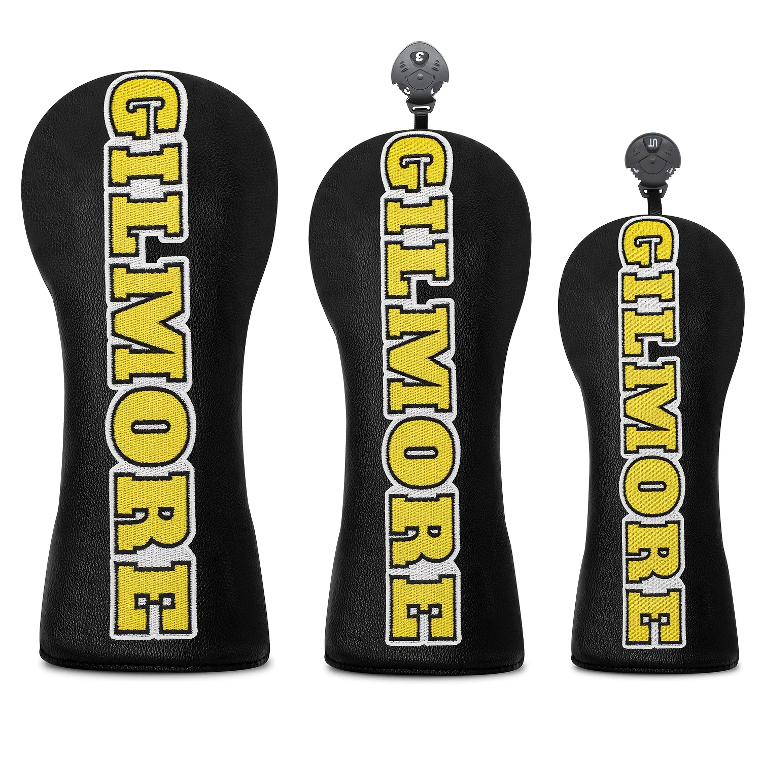 Vertical Letter 18 Design Style, 1pc/3pcs Driver, Fairway Wood Club, Hybrid Head Cover, Suitable for Male and Female Enthusiasts