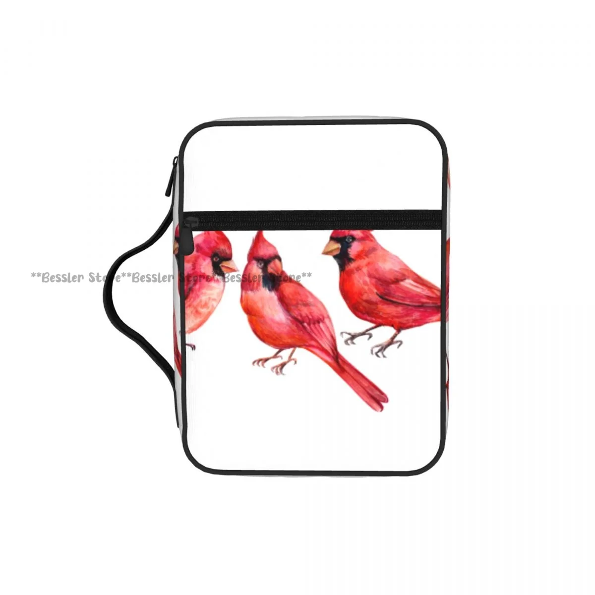 

Bible Book Bag Red Cardinal Bird Christian Book Organizer Church Travel Bag