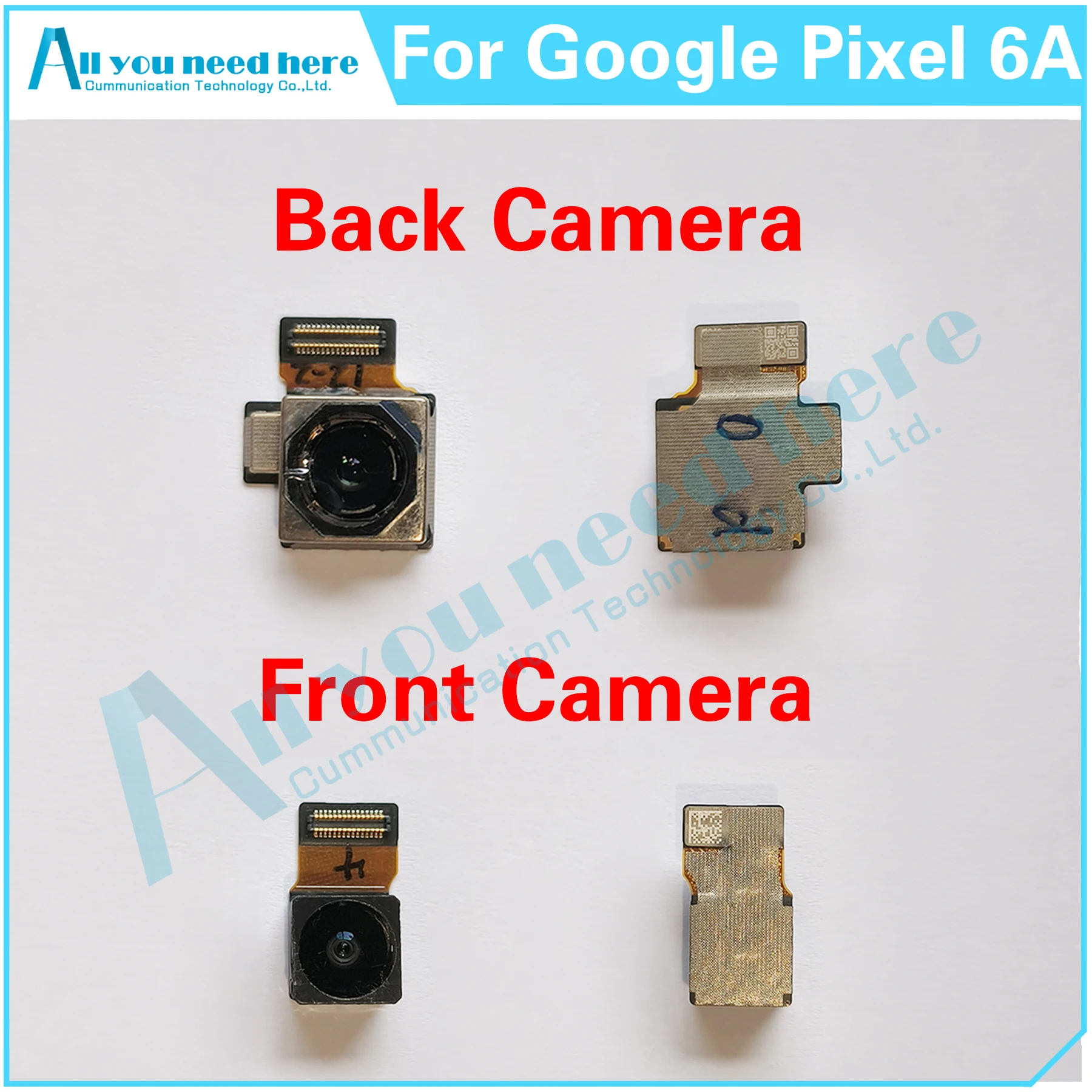 For Google Pixel 6A GX7AS GB62Z G1AZG Pixel6A Camera Modules Big Back Camera Rear Camera Front Camera Small Camera