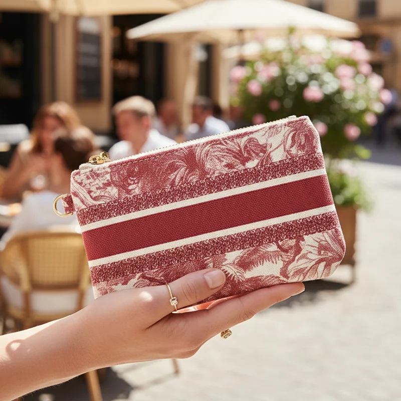 محفظة عملات معدنية أنيقة بأنماط مختلفة على كلا الجانبين، محفظة نسائية صغيرة الحجم، حقيبة يد صغيرة للعملات المعدنية #2