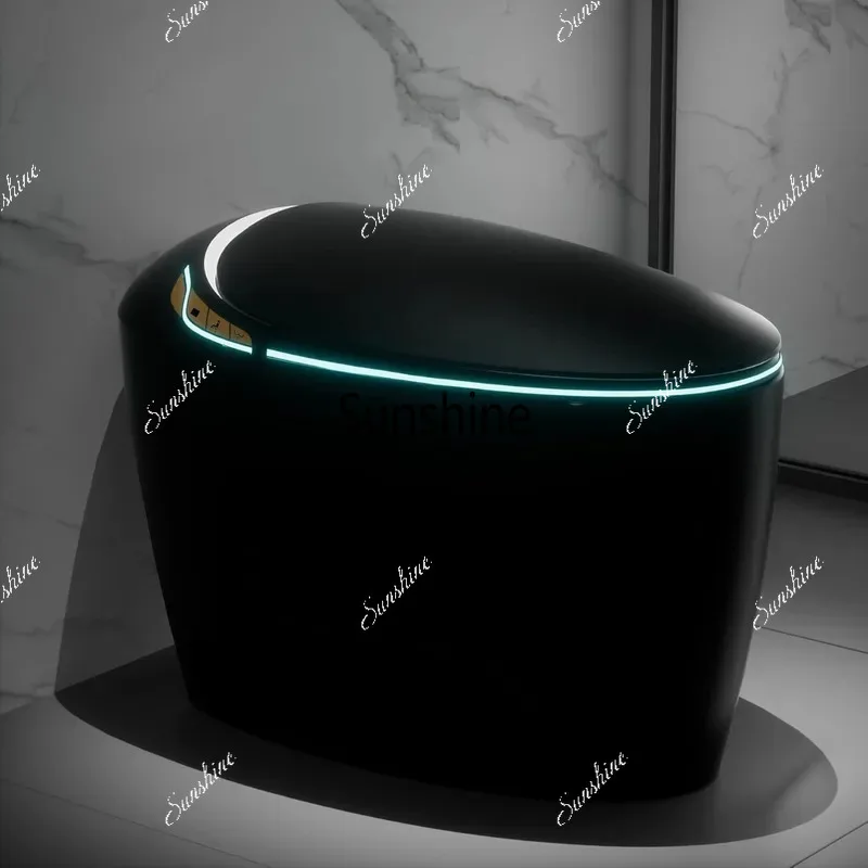 

Luxury Smart Toilet With Bidet Seat, Elongated Egg Shaped Modern Design, Auto Open Auto Flush, Adjusted Heated Seat, Warm Water