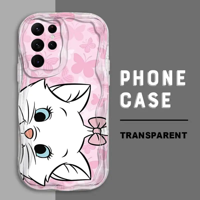 Disney Marie Cat Phone Case for Samsung Galaxy Note 20 Ultra S20 FE S23 FE S22 Plus S24 Ultra S21 S23 Ultra Cover