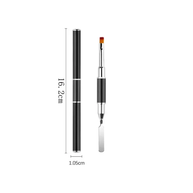 Nieuwe Gel Brush & Picker 2 in 1 Ontwerp Nagelborstel en Spatel Gel Nagelborstel Tool voor Acryl Nagels Extension Gel 2026