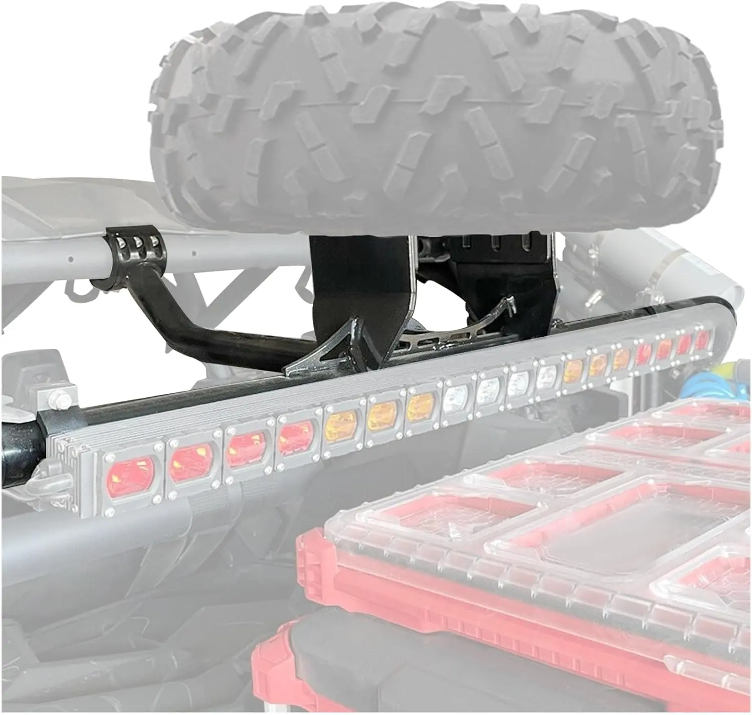 Universal Spare Tire Mount Carrier for UTVs, Holds Up to 32