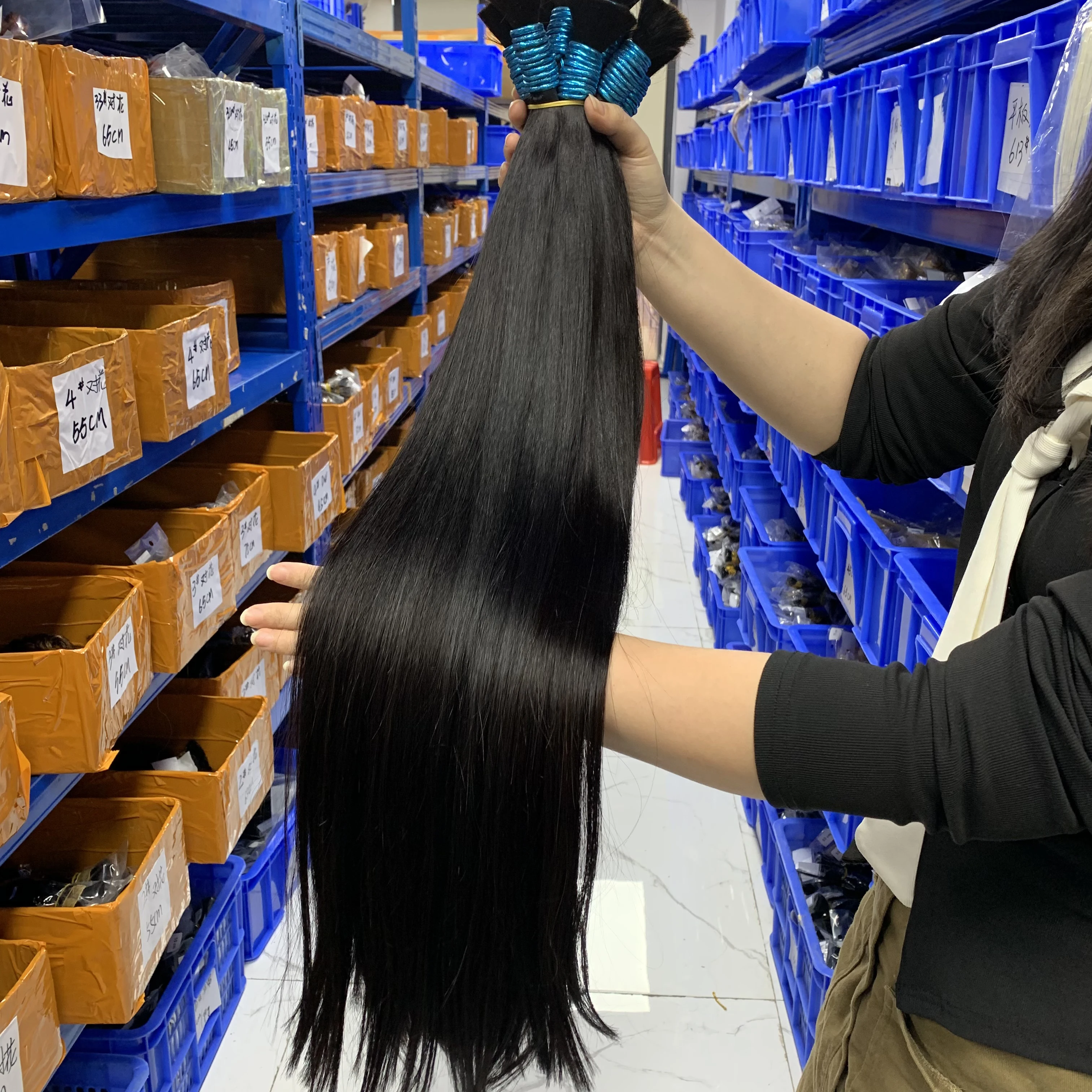 Real Human Hair Braidings Hair Curly Bundles 100% Human Hair Virgin Natural Black Extensions Hair Bundles for Braiding