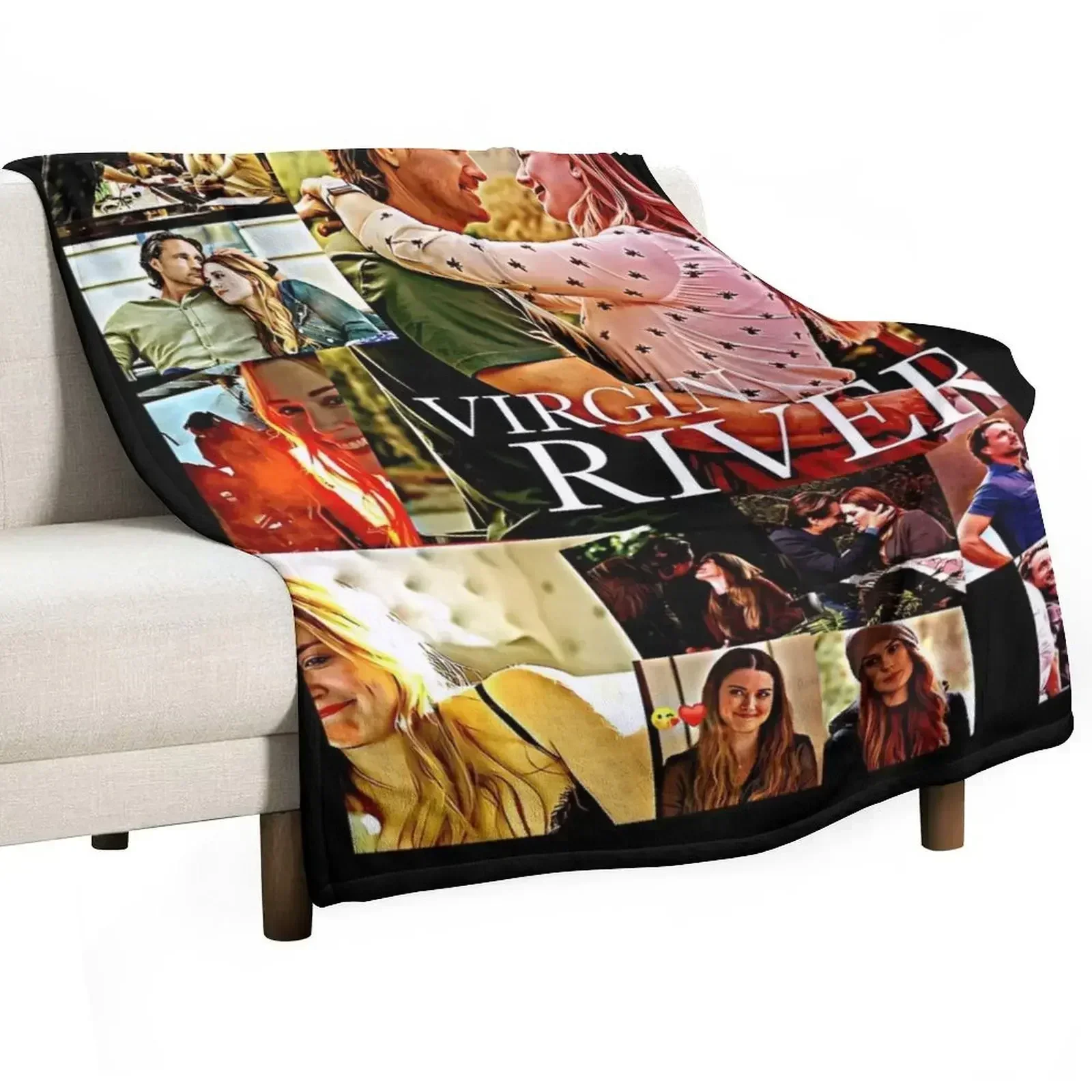 

virgin river Throw Blanket Soft Plaid Soft Big Bed Fashionable Travel Blankets