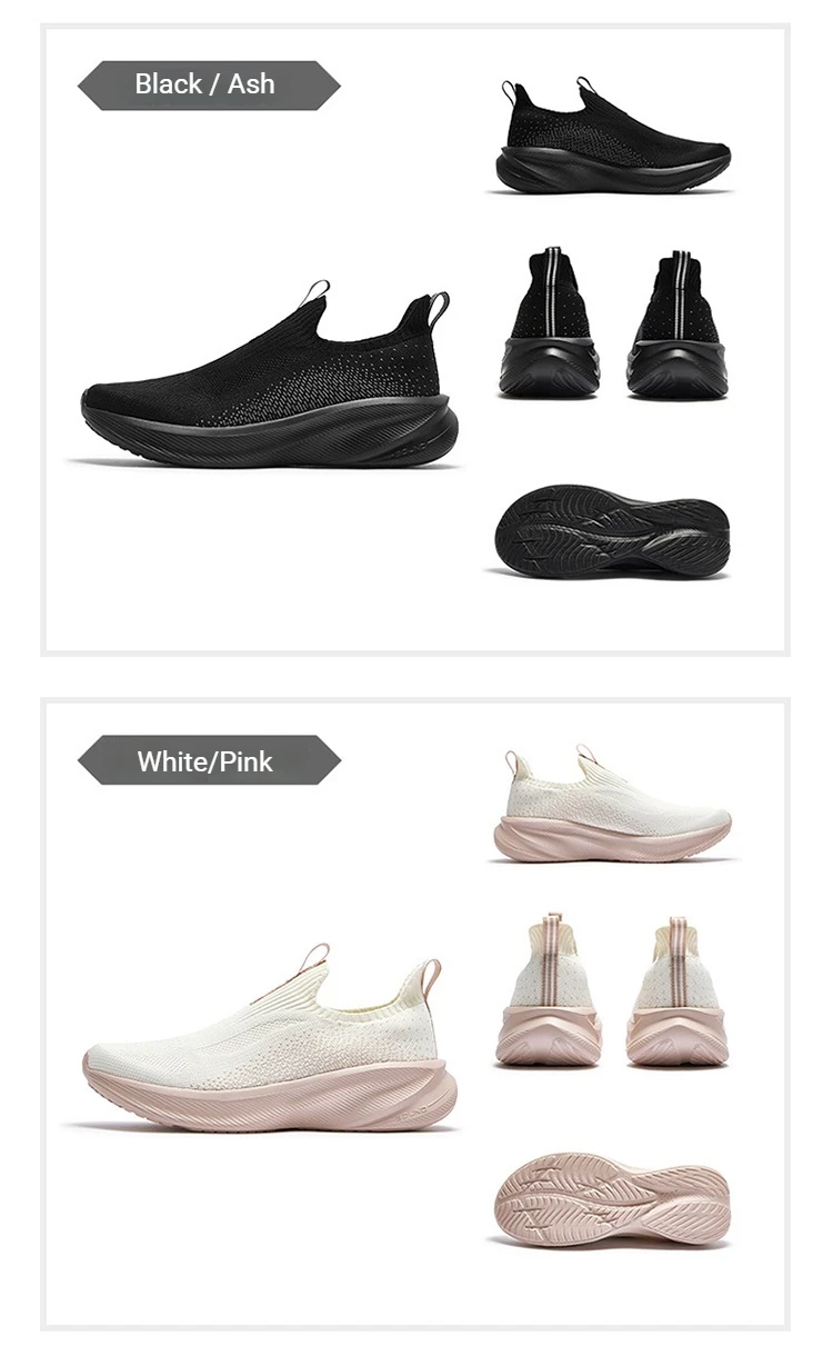 361 Degrees Fengye 5.0 Slip-On-Laufschuhe, leicht, verschleißfest, stoßdämpfend, atmungsaktiv, weich besohlte Turnschuhe 682632242 – Detail 25