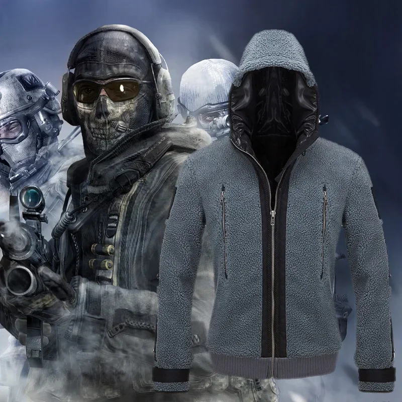 

Call of Duty 6 Cosplay Clothing Same Jacket Tf141 Team Uniform Ghost Combat Suit Ghost Jacket Hoodies for Men and Women