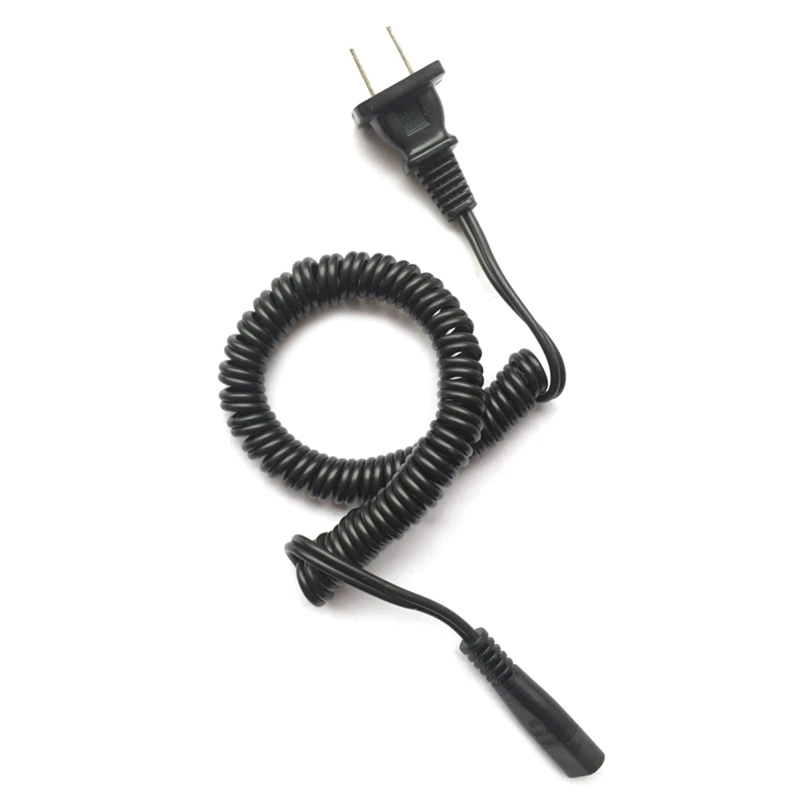 US Plug Shaver Power Spring Cord Fit for Shaver HQ487 HQ488 HQ4601 HQ5801 Electric for Razor Trimmer Adapte