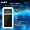 KuWFi M46-e AX1800 5G E-Sim 휴대용 라우터 1800Mbps 속도 고성능 모바일 4500 Mah 배터리 5G 미니 Wifi Cpe 라우터 6