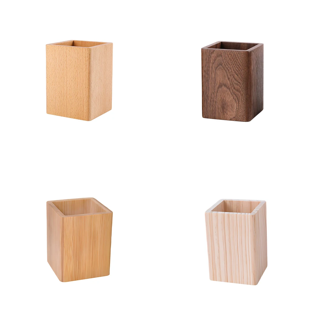 

Stylish Black Walnut Box For Accessories And Small Items Bamboo Carving Pen Container Fragrant Tube Pen Wash