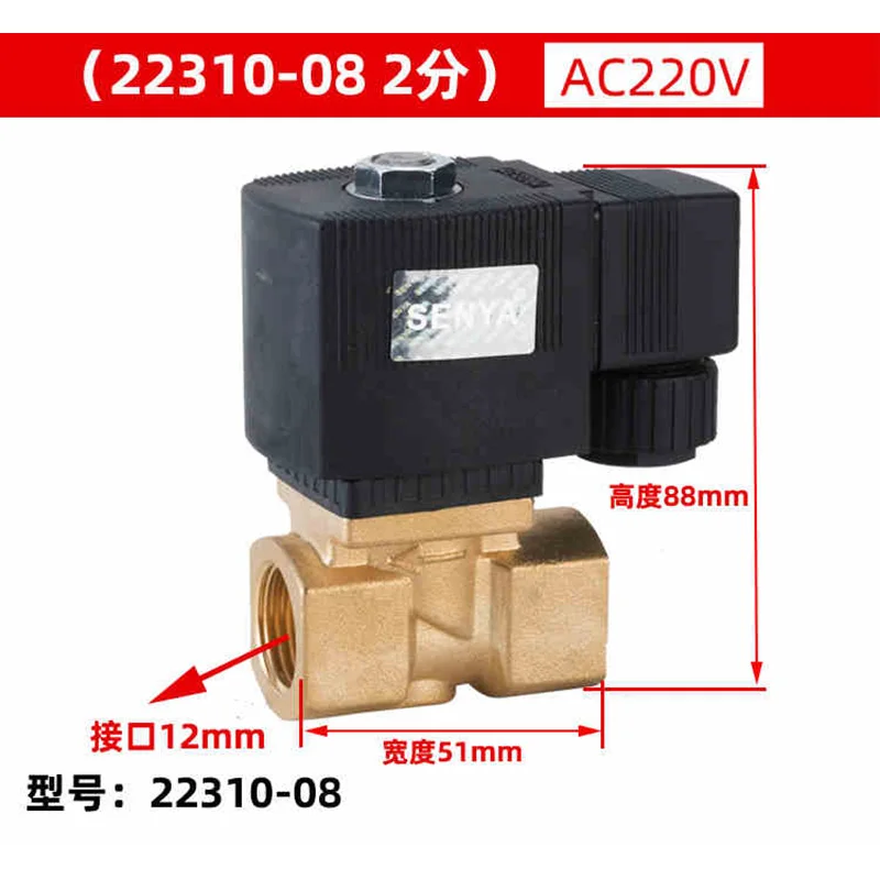 

1PCS 6213-04 4-Point Baode Solenoid Valve Water Air Oil SY22310-15 220V 24V 12V Normally Closed Outdoor Waterproof Type