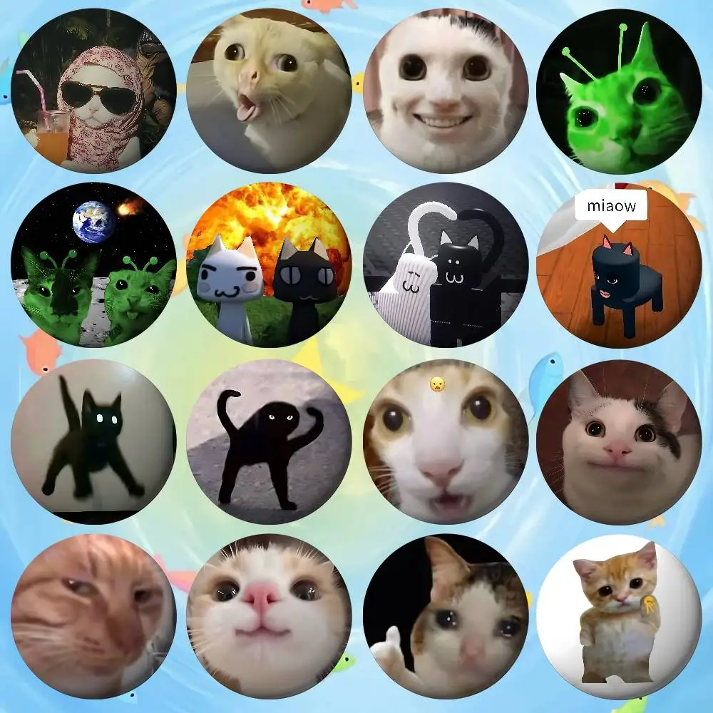 

Забавные значки с изображением кошек, жесть, мягкая пуговица, брошь на булавке, металлический значок, ювелирные аксессуары на заказ, шляпа, сумка, лацкан