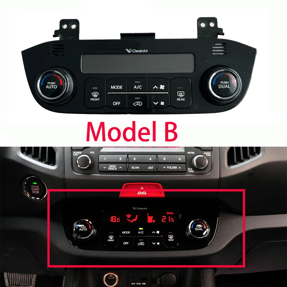 A/B Car AC HEATER CLIMATE CONTROL For Kia For Sportag 2011-2015 constant temperature air conditioning control switch assembly