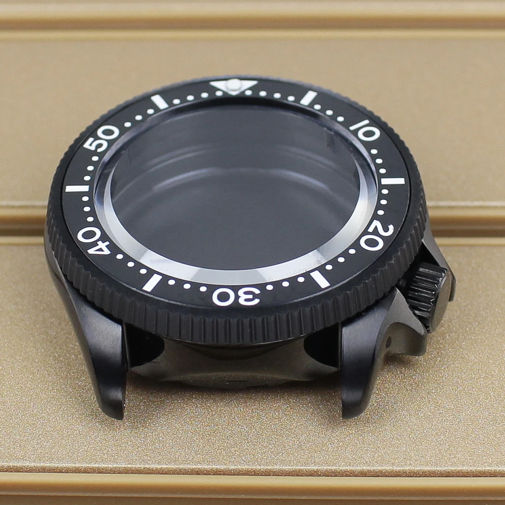 38 مللي متر ساعة رجالي حافظة السيراميك الحافة الياقوت ل Mod SKX013 Seiko NH35 NH36 NH38 NH34 حركة 28.5 مللي متر الطلب 120 نقرات ساعة أجزاء #4