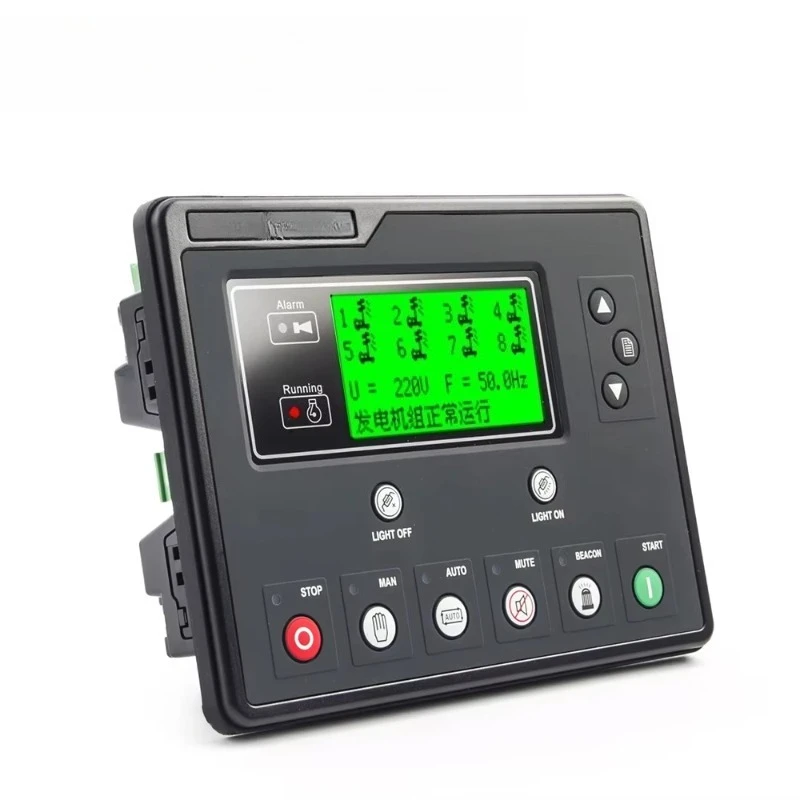 Smartgen ALC704 ALC708 Single Light Tower Controller Timing Remote Start Stop Control Panel for AC DC Light Tower Genset