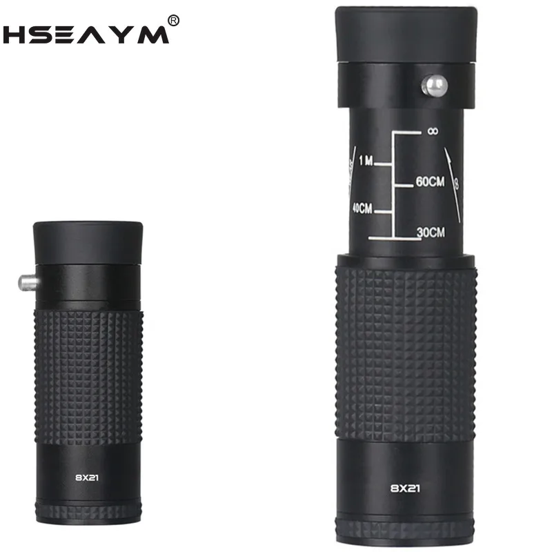 8X21 Hunting Professional Telescopic Monocular Telescope Optical Glass Portable Life Waterproof Children Toys Spyglass Monocle
