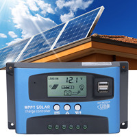 Solar Controller 12V 24V Solar  Controller MPPT Photovoltaic Panel  LED Intelligent Street Lighting Controller