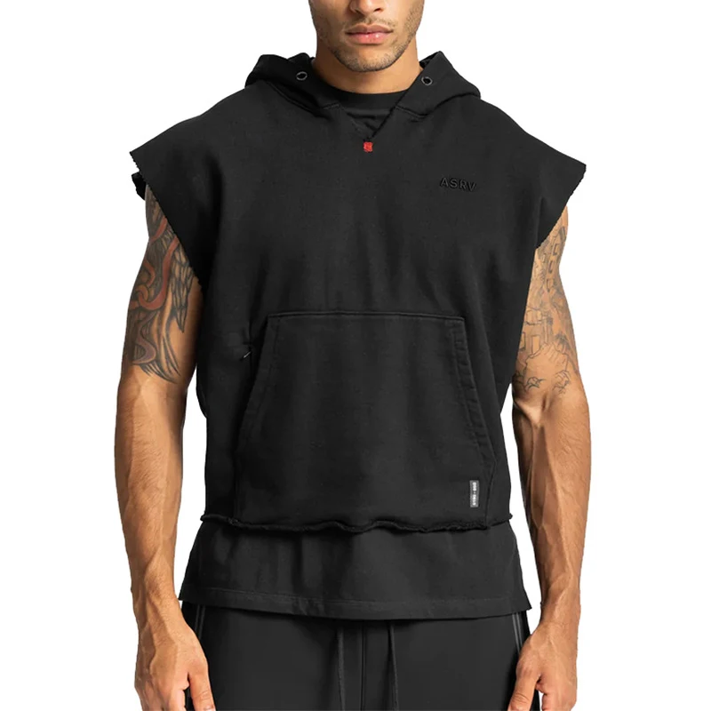 

Sports Sports Hoodie Sleeveless Jacket Summer Gyms Tank Top Men Fitness Sleeveless Shirt Outdoor Bicycle Training Clothing