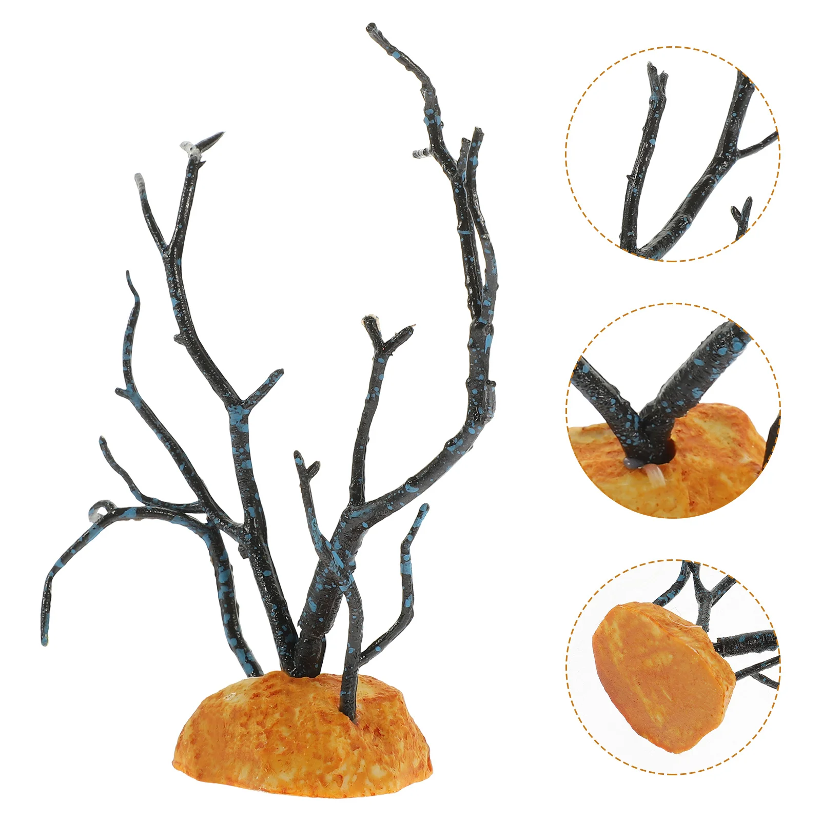 

Reptile Tank Decor Artificial Plant Ornament Safe Hide Place for Pets in Terrariums and Fish Tanks Reptile Plants