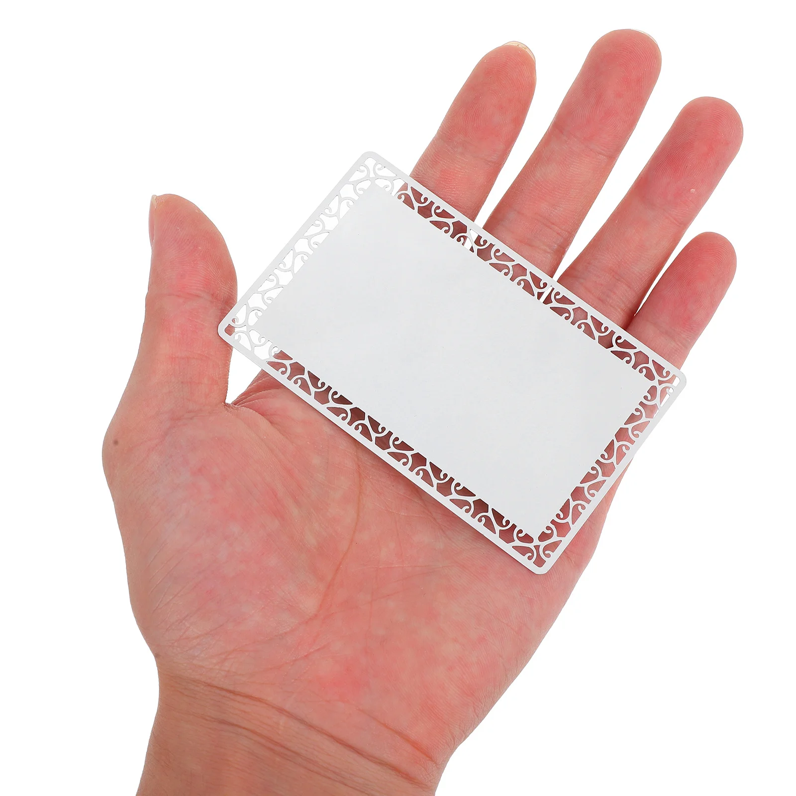 10pcs Aluminum Alloy Blank Cards Sublimation Metal Business Card Blanks For Printing Name Tags Engraving Diy Smooth Edge Double