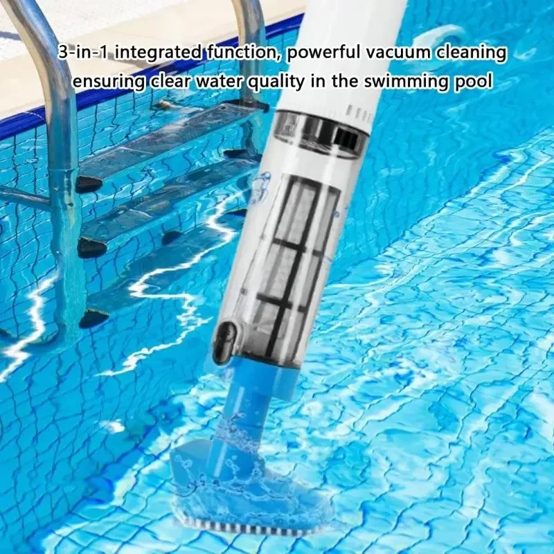 M5TC Cordless Pool Vacuum Handheld Pool Cleaner Swimming Pool Vacuum Cleaner for Hot Tubs And Small Pools Easy to Use