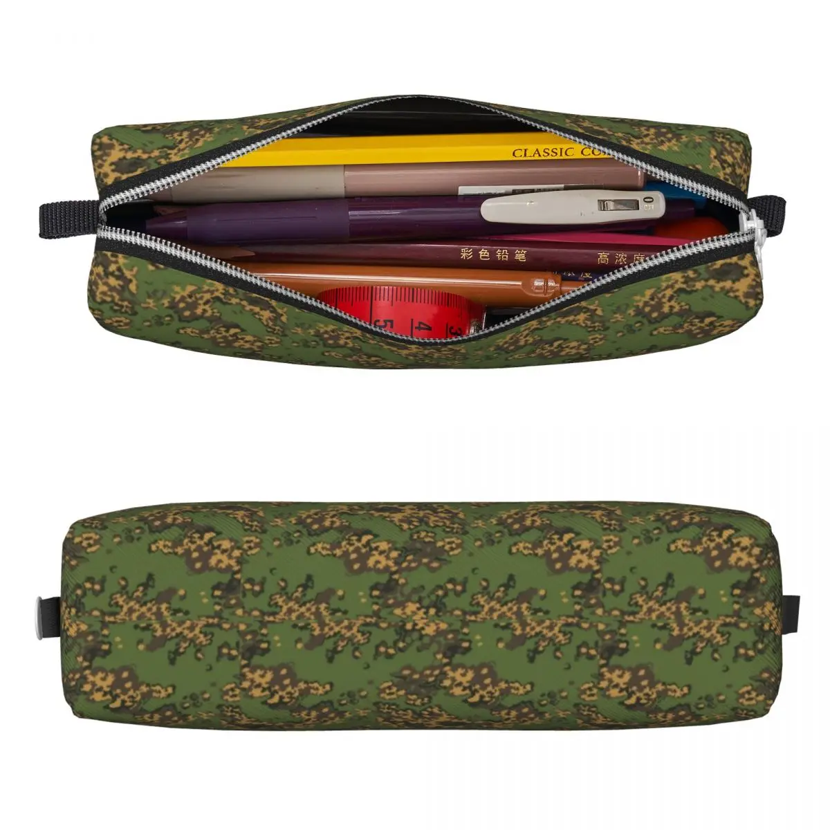 Russian Woodland Camouflage Pencil Cases Army Military Camo Pencilcases Pen Holder for Student Large Storage Bag School Gifts