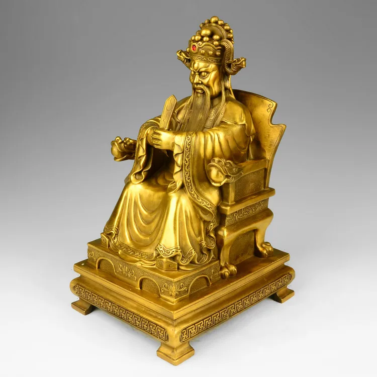 عالية الجودة مكتب حماية المنزل تعويذة رسم المال التنين الملك الله فنغ شوي طرد الروح الشريرة تمثال نحاسي