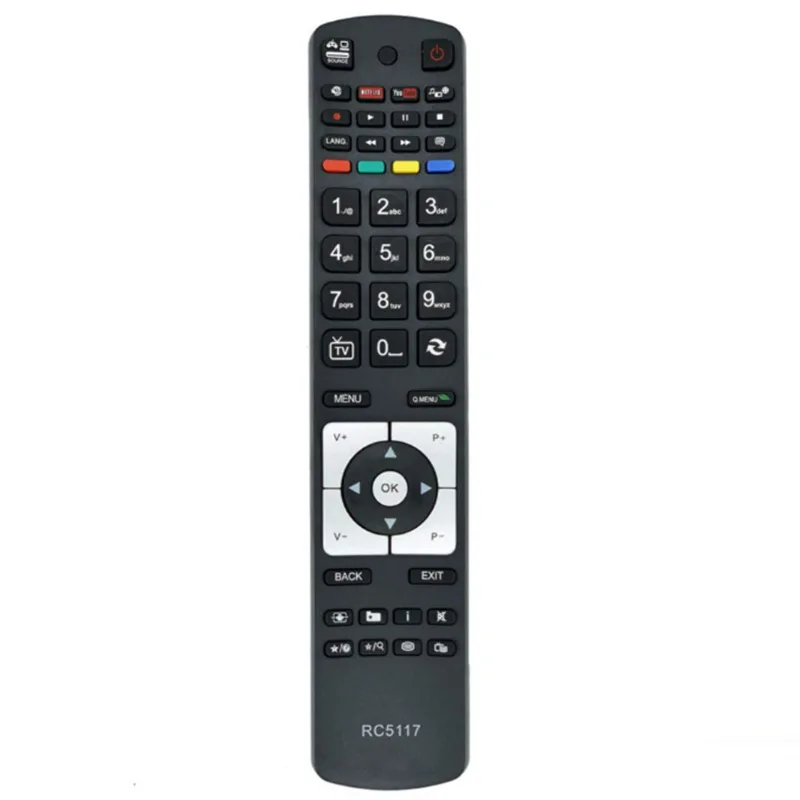 RC5117 Reemplace el control remoto para todos los Hitachi Techwood LUXOR Technika Digihome Alba Telefunken Polaroid FINLUX Bush Smart TV