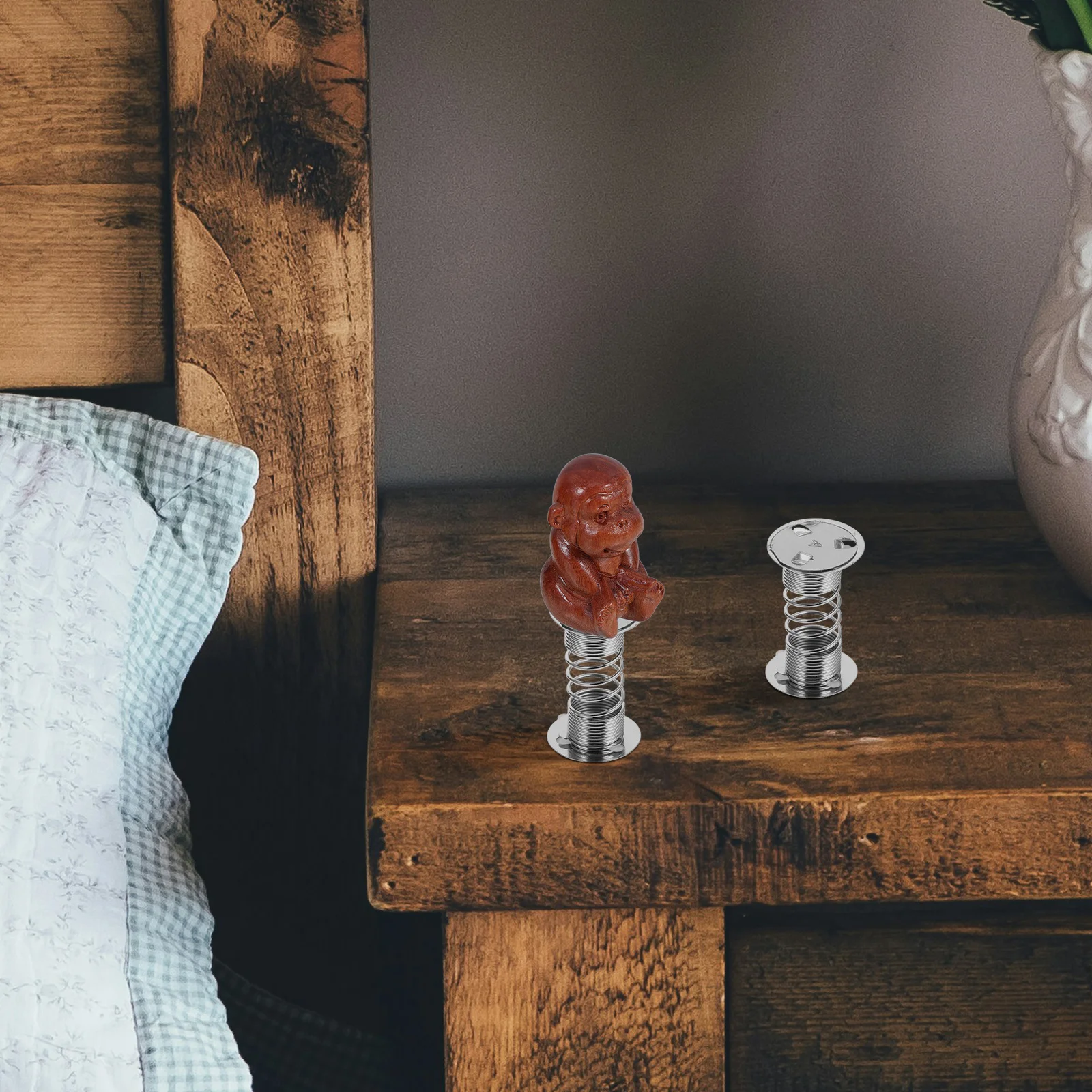 10개 대시보드 헤드 스프링 베이스 자동차 장식품 DIY 대시보드 흔들리는 머리 장식 자동차 인테리어 액세서리 스프링 베이스