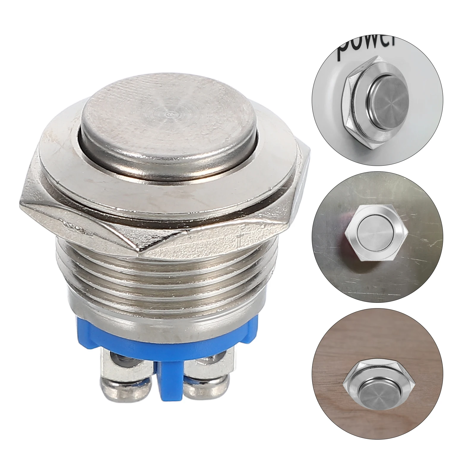 

Heavy Duty Metal Push Button Switch Automotive Vehicle Control Momentary Car Mount Replacement