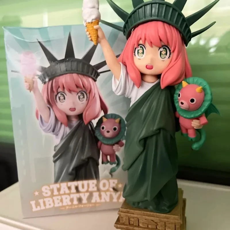 New Spy × Family Mimo Statue Of Liberty Ania Handmade Model Anime Cute Pretty Girl Trendy Play Ornament Decoration Birthday Gift