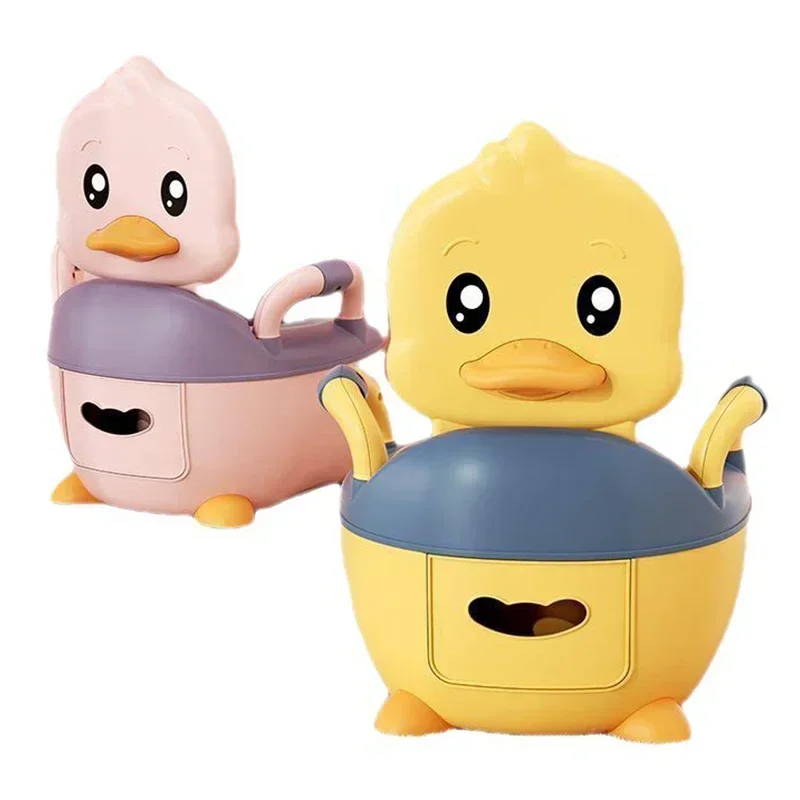 Children's Toilet Seat Duck Toilet Baby Toilet Seat Boys and Girls Baby Portable Bedpan Urinal Basin Potty Bowl Baby Potty Stool