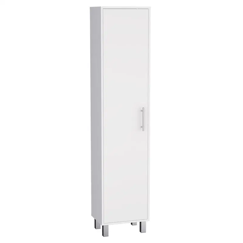 Armadietto portaoggetti alto 70" con grucce per scopa e 4 ripiani per l'organizzazione