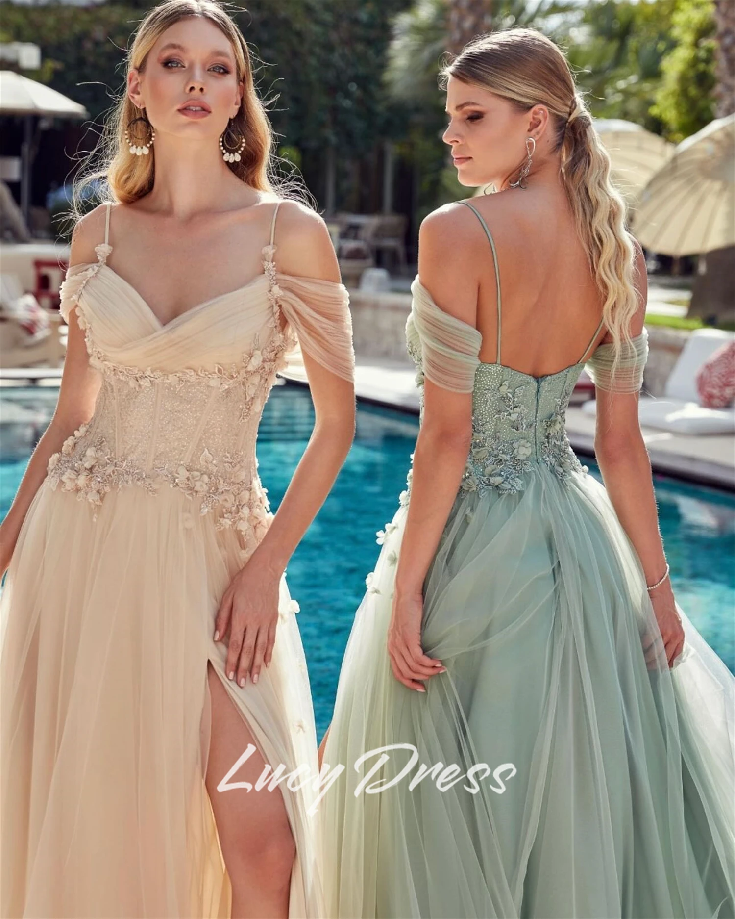 루시 맞춤형 로브 드 칵테일 드레스 특별한 날을위한 이브닝 드레스 웨딩 드레스 해피 샤론 드레스 파티 드레스