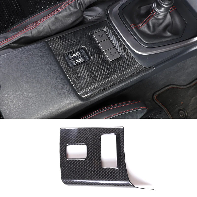 

Real Carbon Fiber Car Central Control Front Seat Heated Adjustment Panel Frame Trim For Toyota 86 Subaru BRZ 2022 Accessories