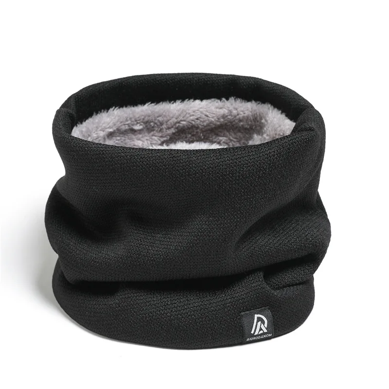 Heißer Plain Gestrickte Schleier Ring Schal Männer Frauen Herbst Winter Halstuch Outdoor Radfahren Winddicht Warme Schalldämpfer Kragen Dual-zweck