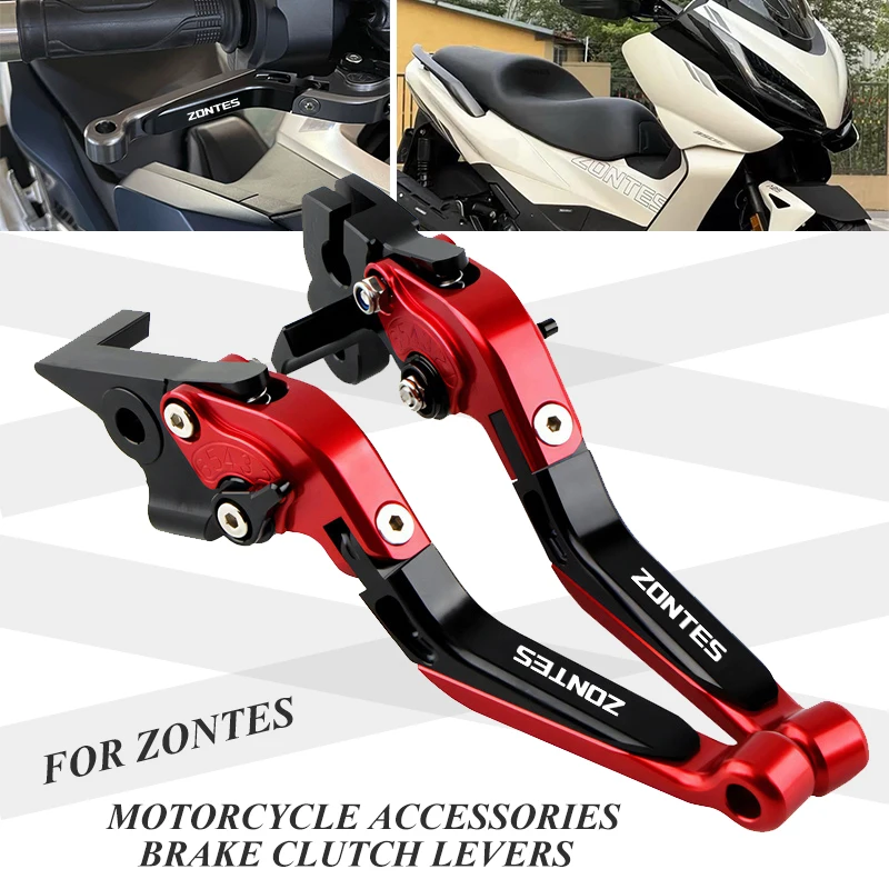 For Zontes G1 125 ZT125 ZT125U ZT310 ZT310R ZT310X ZT310T ZT310V Motorcycle Adjustable Folding Extendable Brake Clutch Levers