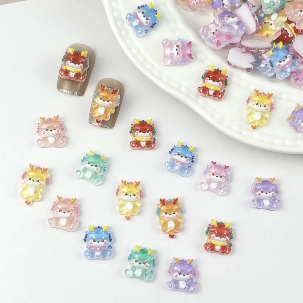 20Pcs/bag Lovely Nail Stickers For The Year Of The Dragon Exquisite Design Cartoon Nail Stickers Nail Art Accessories