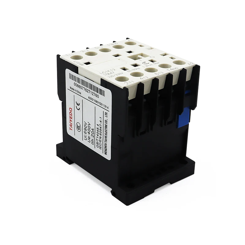 220V 24V Mini AC Contactor CJX2-K0910 K0901 K1210 K1201 K1610 1NO/NC Coil Voltage 50/60Hz 9A 12A 16A