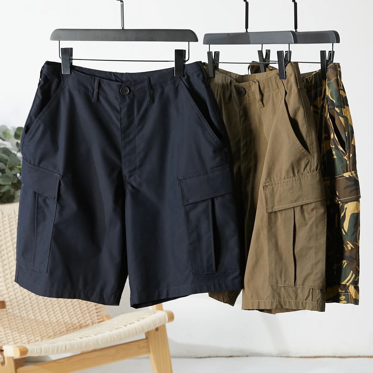 

Functional Sle Men's Casual Camouflage Work orts 3D Tailoring Multiple kets YKK Zipper Summer Thin Straight Leg orts