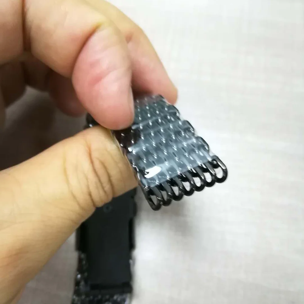 

24 Mm Watch Band Stainless Steel Watchbnad Mesh Shark Black Metal Watchband Strap