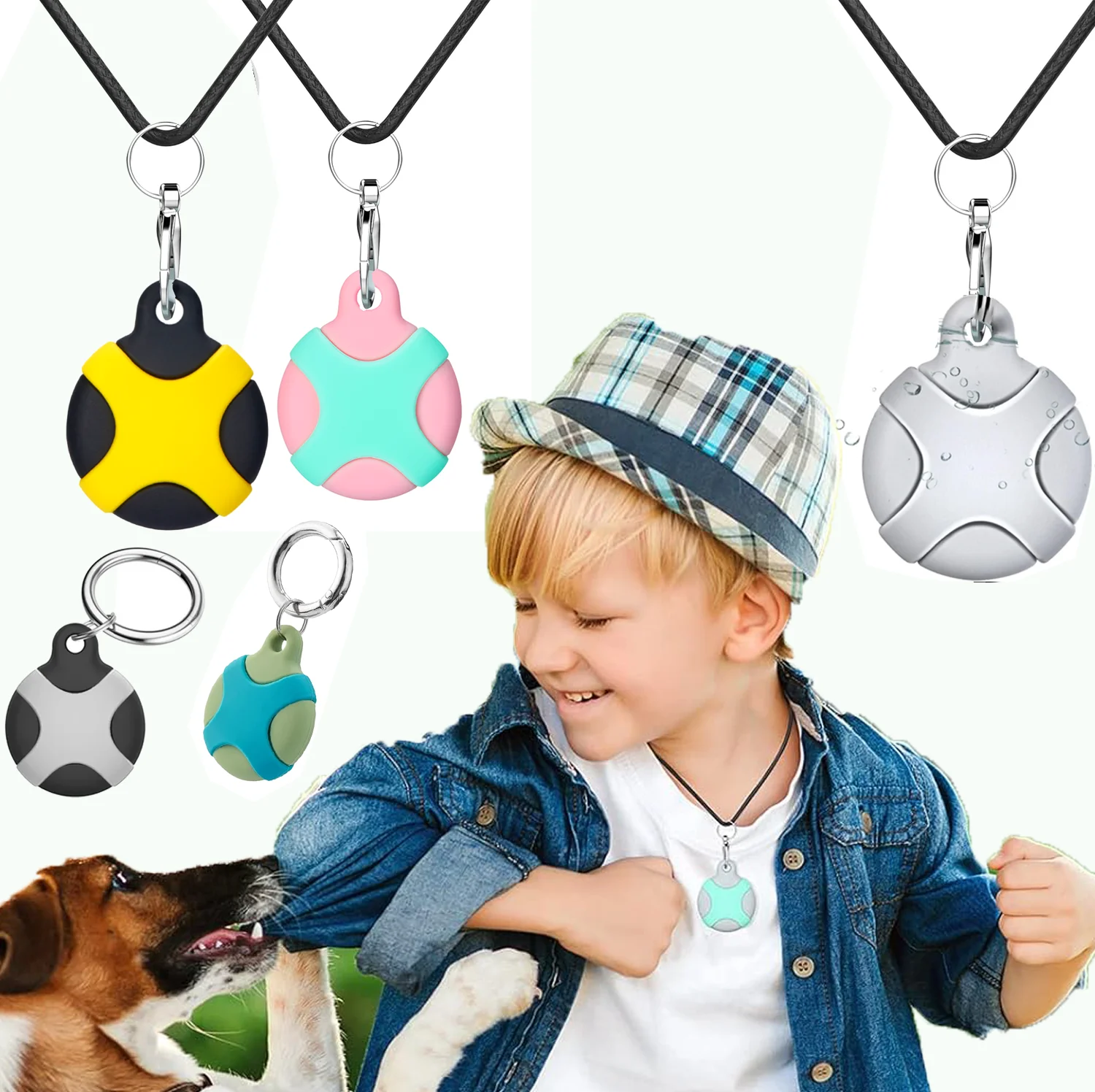 Airtag Holder for Kids Necklace & Adults, Bracelet Watch Band Wrist Hidden Case Adjustable Air Tag Cover KidsAdults Waterproof
