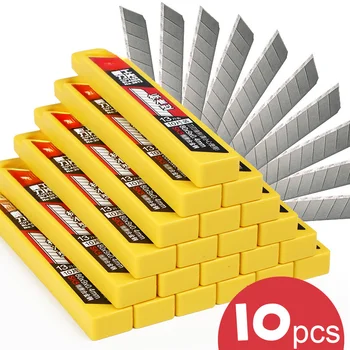 منخفض الكربون سبائك الصلب فائدة سكين شفرات ، ورقة قطع ، مكتب القرطاسية ، الفن ، انخفاض الشحن ، 10 قطعة لكل حزمة ، 9 مللي متر