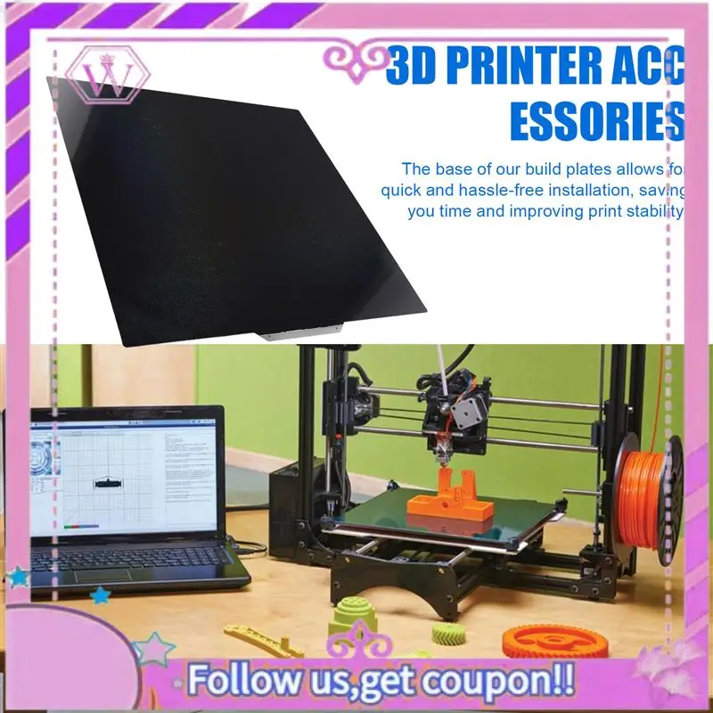 ABSL-For QIDI Q1 Pro/X-Smart 3/X-MAX 3 Build Plate 330Mm Double Sided PEY PEO Chameleon Sheet Printing Board