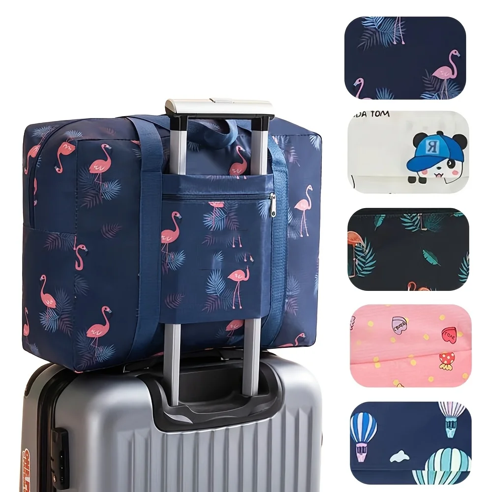 Portable Foldable Travel Duffle Bag Large Capacity Sports Gym Bag, Lightweight Carry on Luggage Duffle Bag Coach Bag Travel Bag